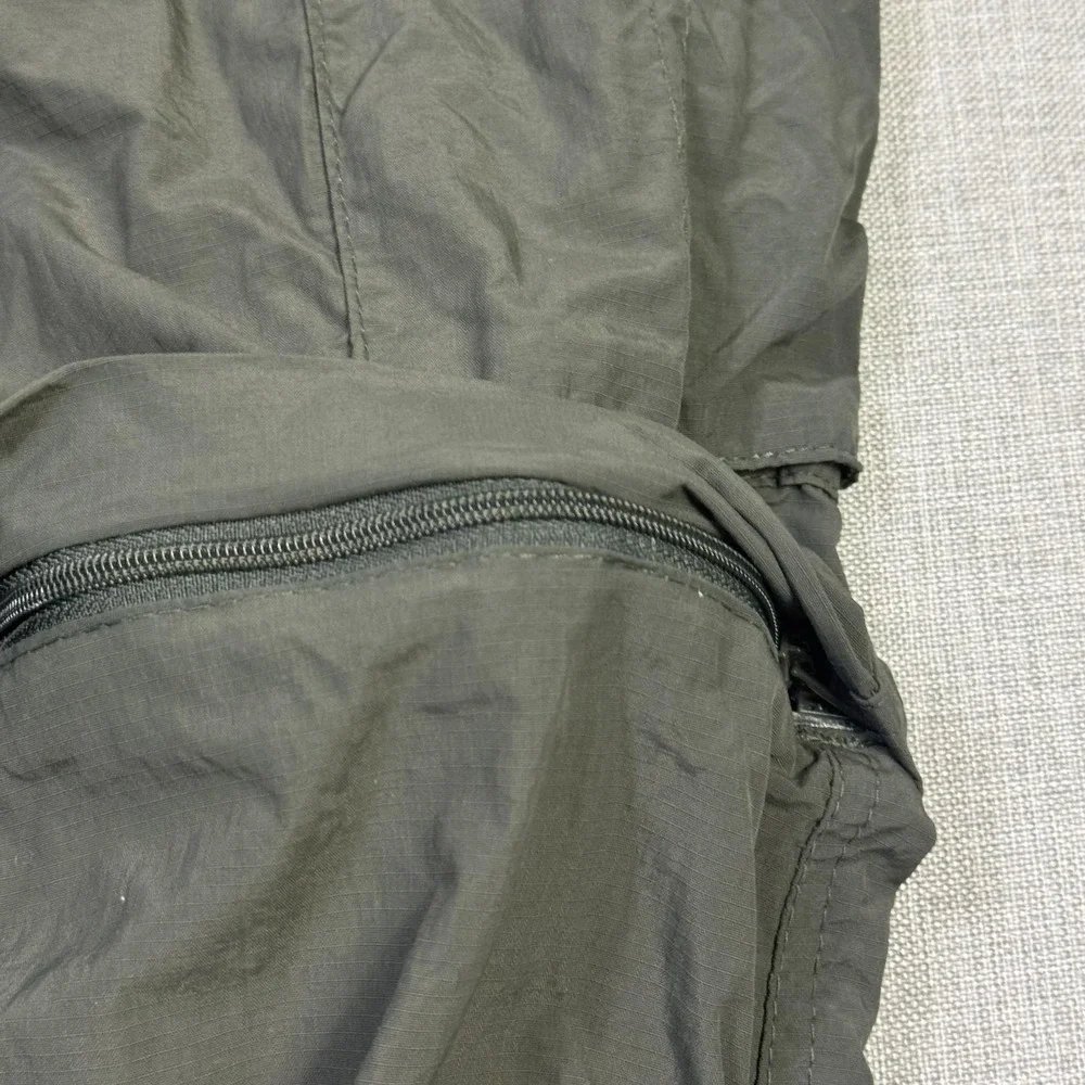 Columbia Convertible Cargo Pants Mens 34x32 Green Omni-Shade Light Quick Dry